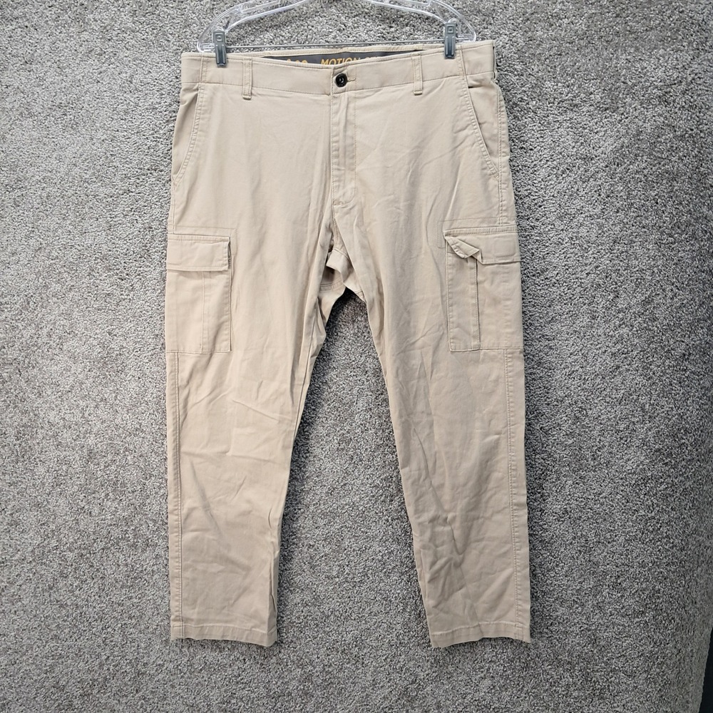 Lee Premium Select Motion Stretch Mens Cargo Pants Khaki Tan 38x30 Regular Fit